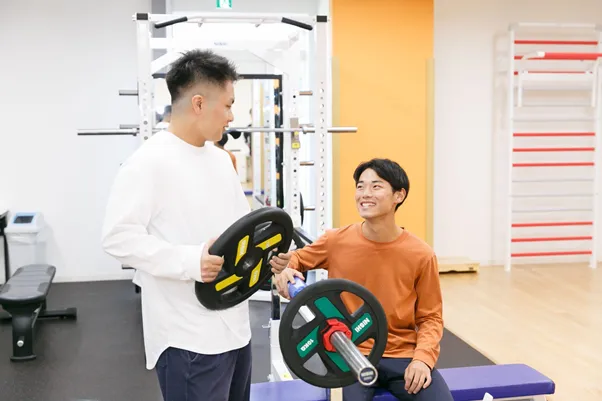 スポーツリハビリを行っている様子